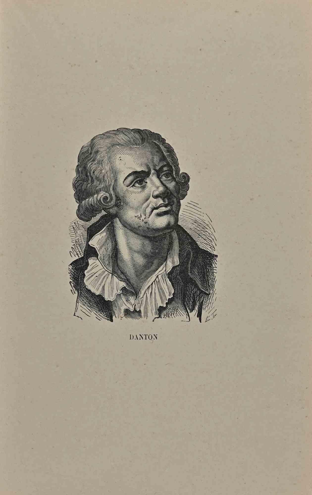 Porträt von  Danton – Lithographie – frühes 19. Jahrhundert