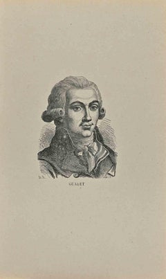 Portrait of  Elie Guadet -  Lithograph - Early 19th Century