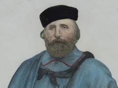 Portrait of Garibaldi -  Lithograph - 19th Century