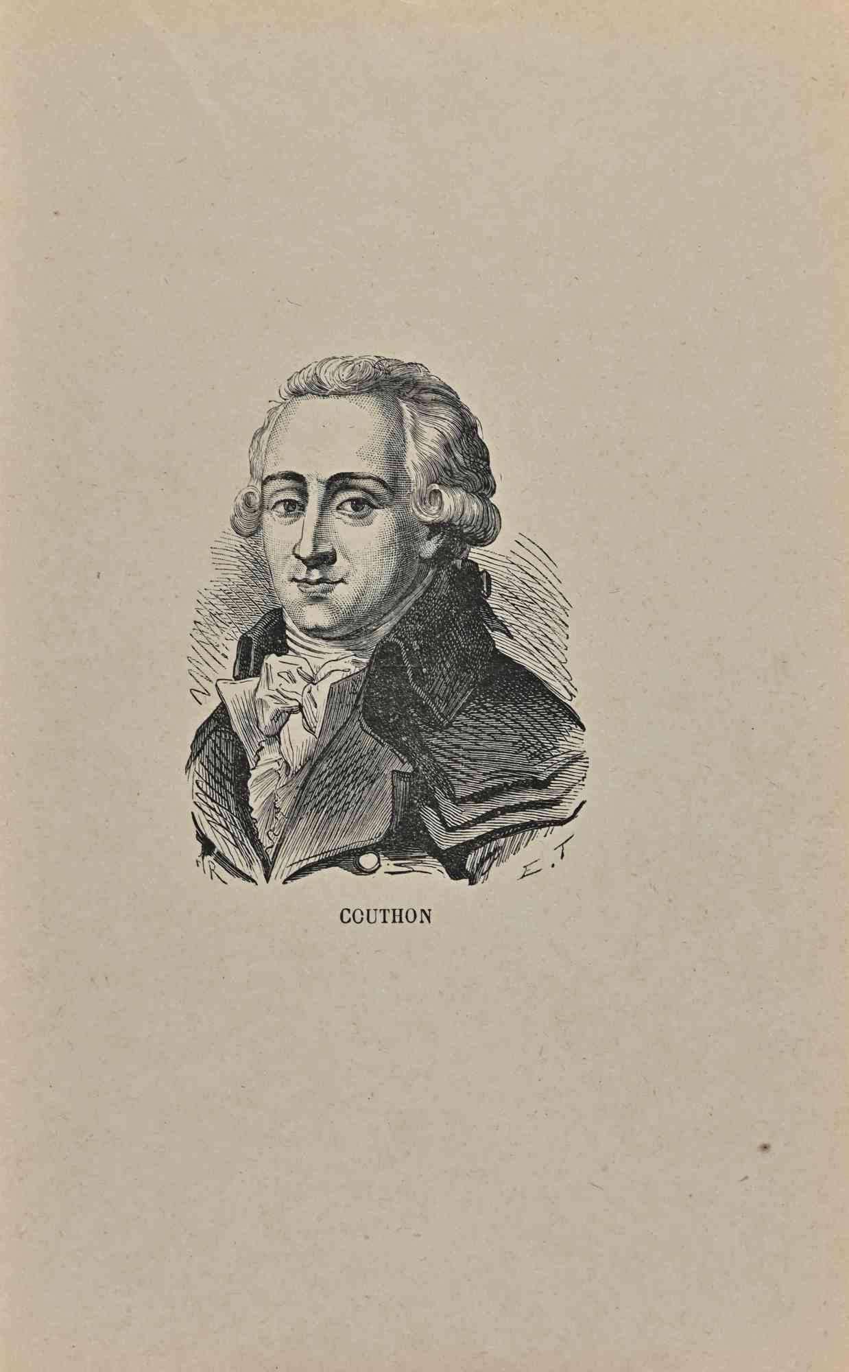 Portrait Print Unknown - Portrait de Georges Couthon - Lithographie - Début du 19ème siècle