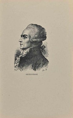 Portrait of  Maximilien Robespierre - Lithograph - Early 19th century