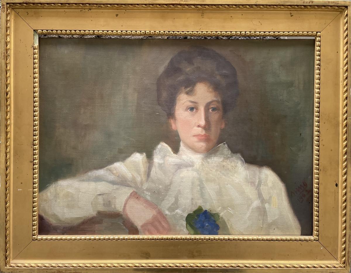 Portrait de l'épouse de l'explorateur suédois de l'Arctique Palander, 1901