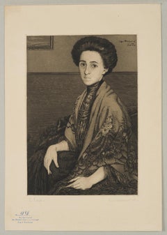 Portrait of Vera, The Artist's Wife, proof print