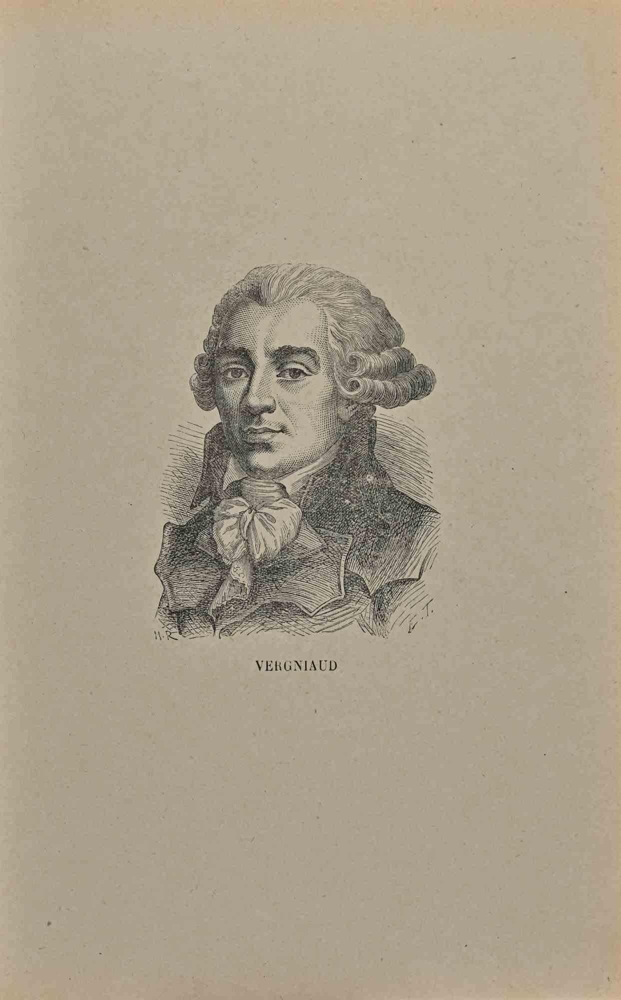 Portrait de  Lithographie de Vergnaud - Début du XIXe siècle