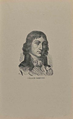 Ritratto di  Villaud-Varennes - Litografia - Inizio XIX secolo