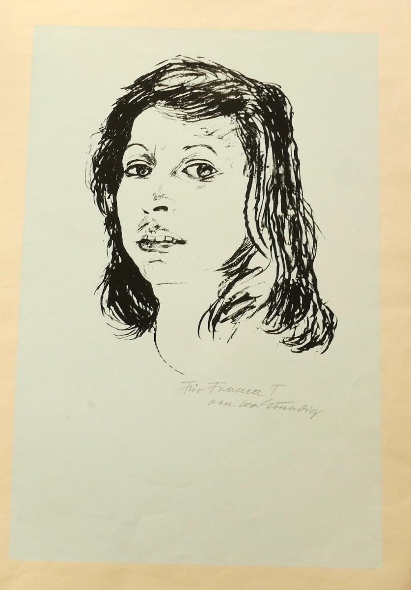 Unknown Portrait Print – Porträt - Original Siebdruck - Ende des 20. Jahrhunderts