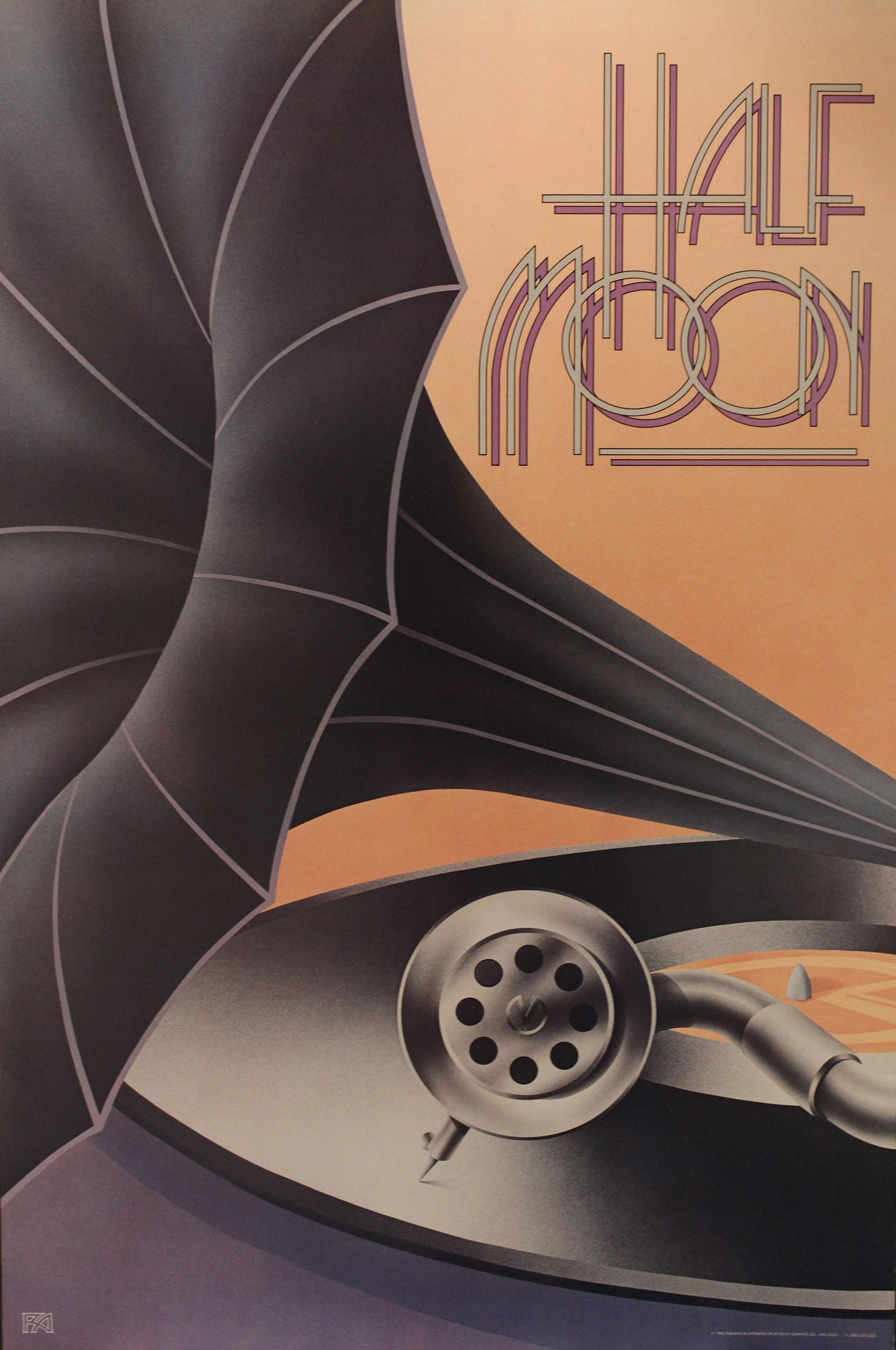 Unknown Print – Poster-Half Moon. 1982 Herausgegeben und vertrieben von Up Front Graphics, Inc. 