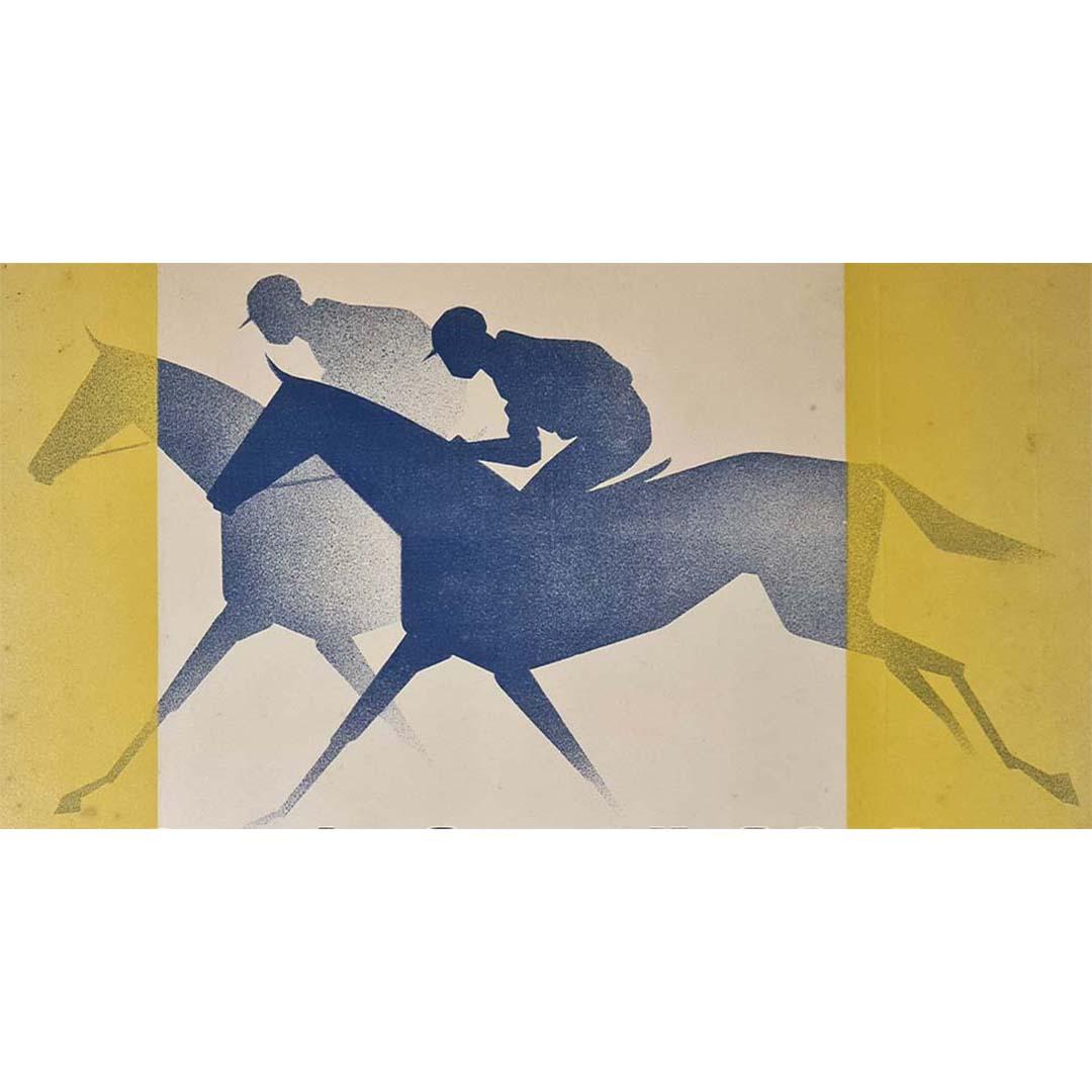 Poster made in 1933 to promote the Grand Prix du Tremblay which was a horse race For Sale 1