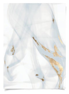 Prairie Wind Triptych No. 2, gold leaf, unframed