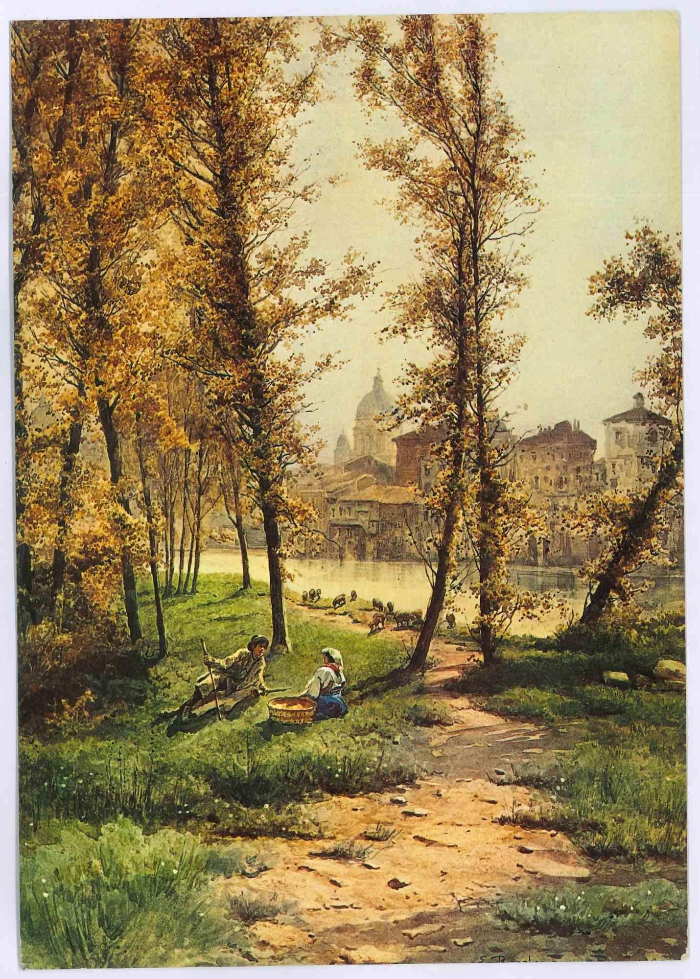 Postcard vintage Prati Castel - années 1980