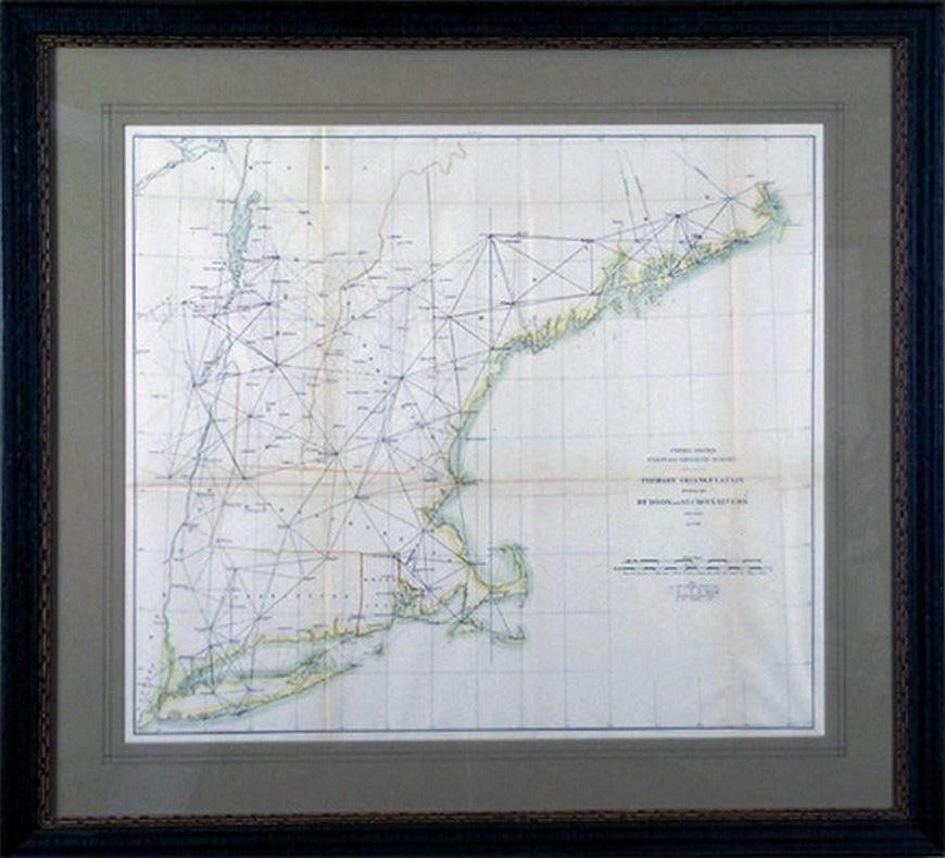 Triangulation primaire entre les rivières Hudson et St. Croix - Print de Unknown