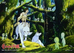 Princesse Mononoke Original Vintage Poster, Hayao Miyazaki, Studio Ghibli