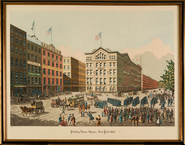 Unknown Printing House Square New York, 1864 For Sale at 1stDibs