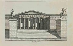 Antique Propylaea - Lithograph - 1862