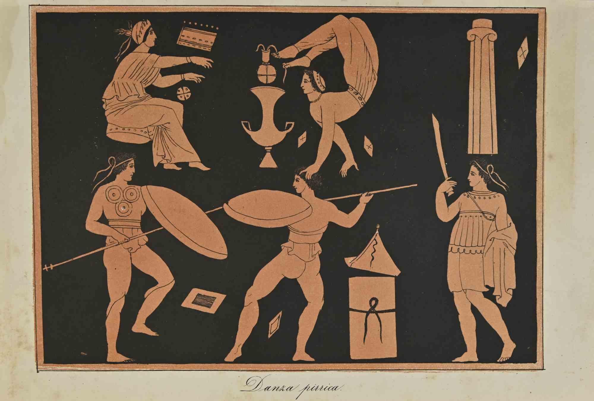 Pyrrhic Dance - Lithograph - 1862