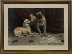 Antique R. Josey After P. Macquoid - 1885 Mezzotint, Othello and Desdemona