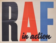 RAF in Action WW2 Original-Vintage-Poster