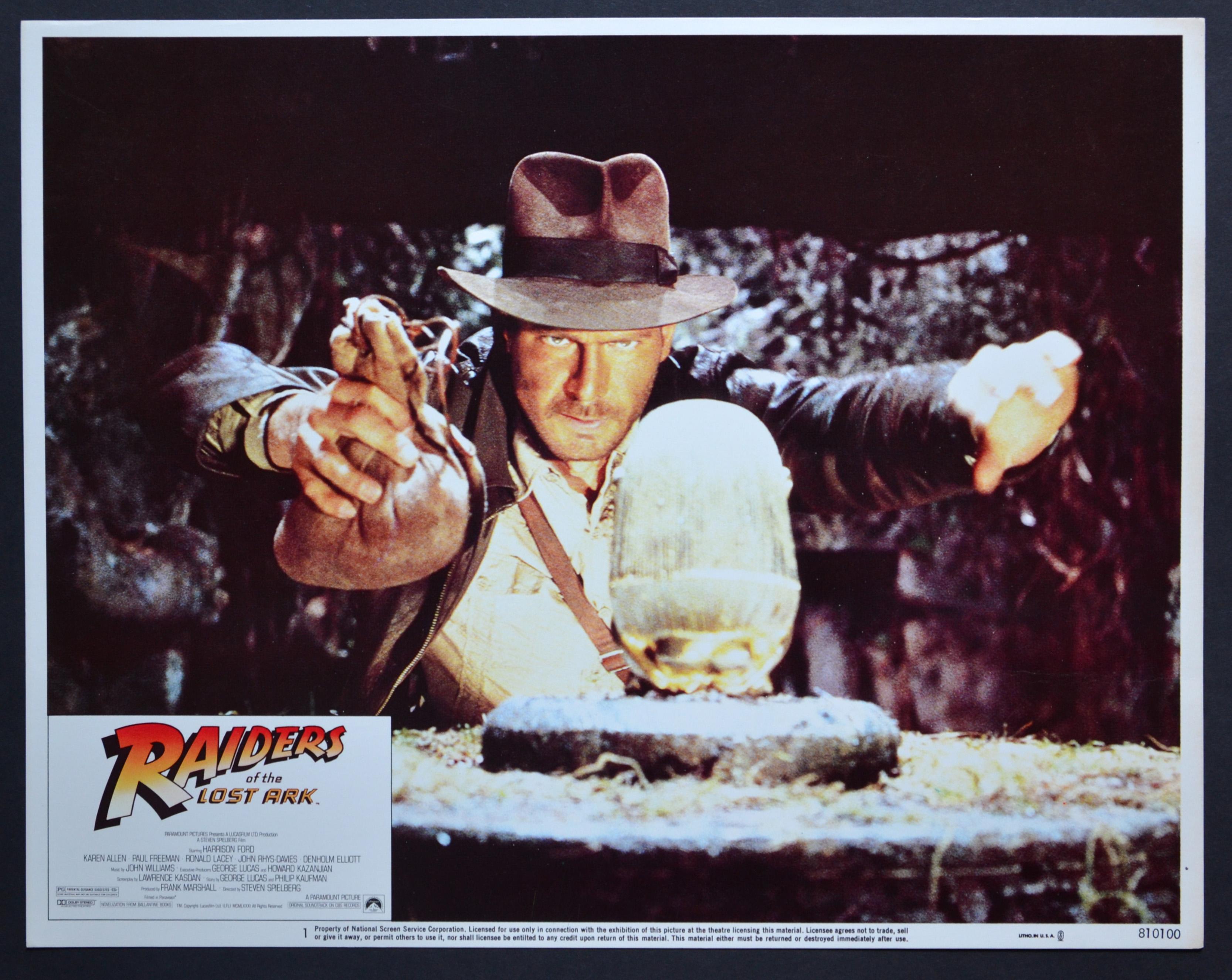 Unknown Interior Print - „RAIDERS of the LOST ARK“ (Indiana Jones) Original Lobby Card of Movie, USA 1981