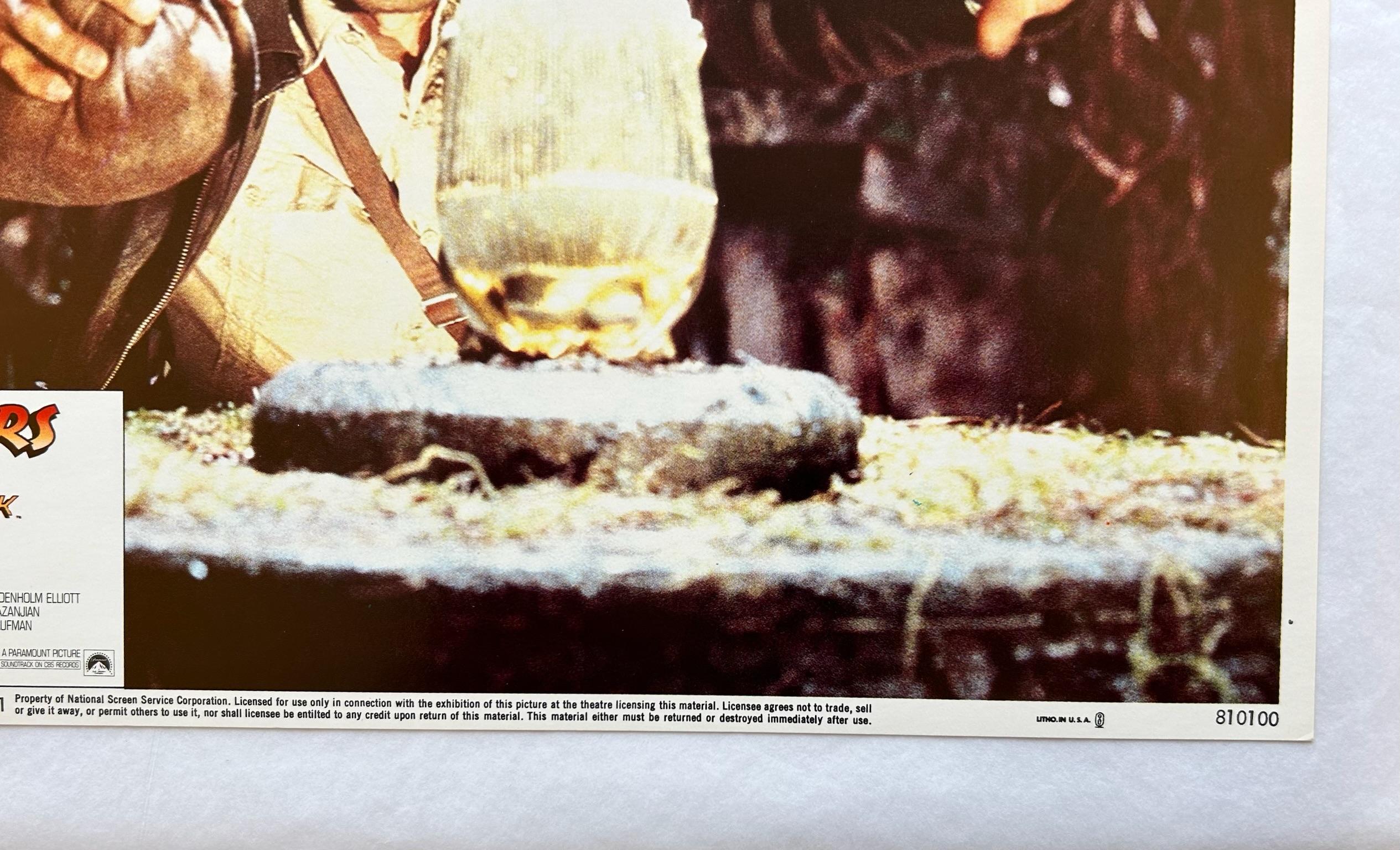 Raiders Of The Lost Ark - Original 1981 Lobby Card #1 - Modern Print by Unknown