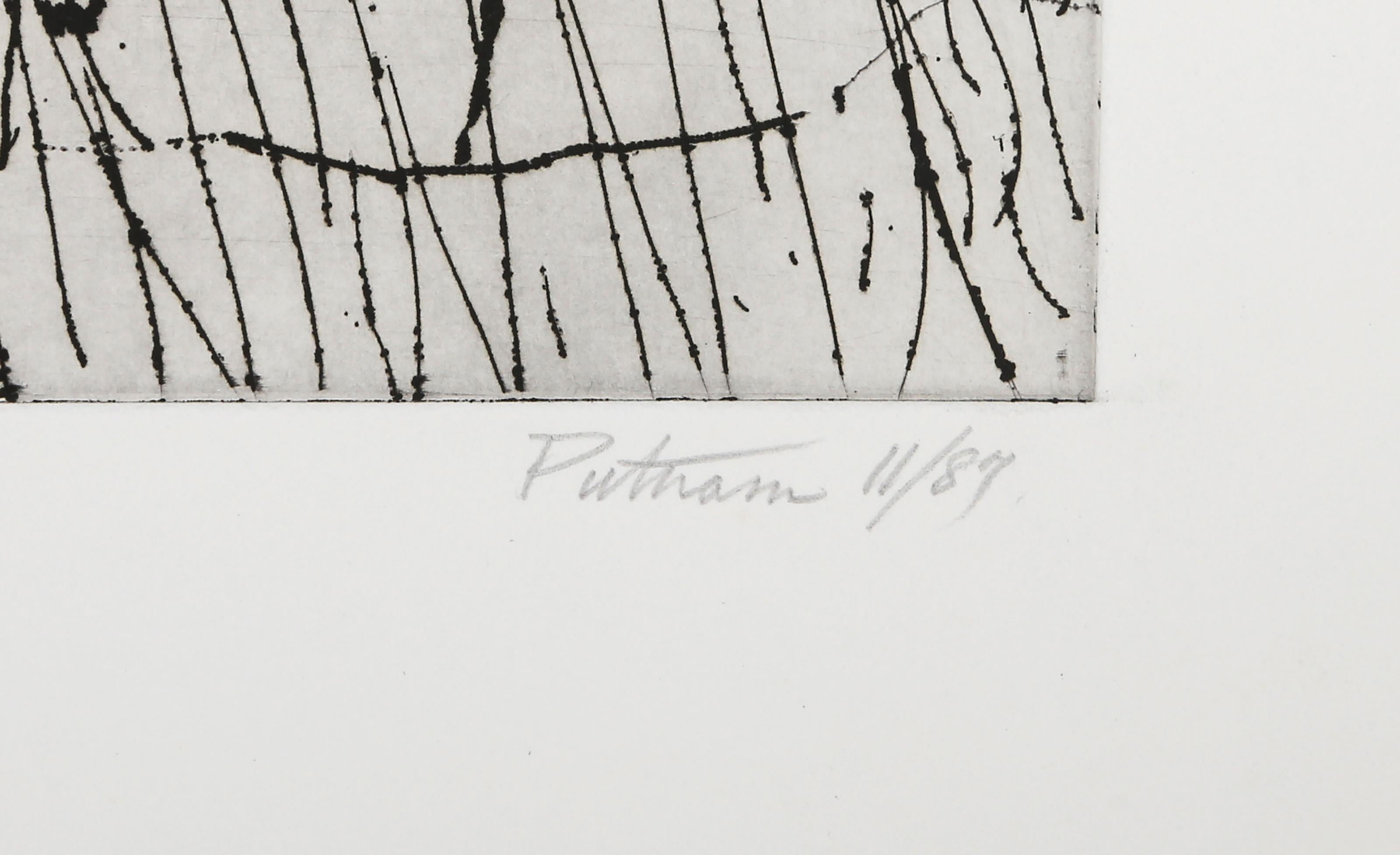 Rain Clouds, Modern Etching by Wallace Putnam For Sale 2