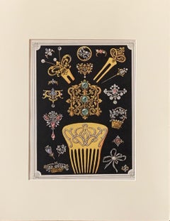 Three Art Nouveau Jewelry Lithographs