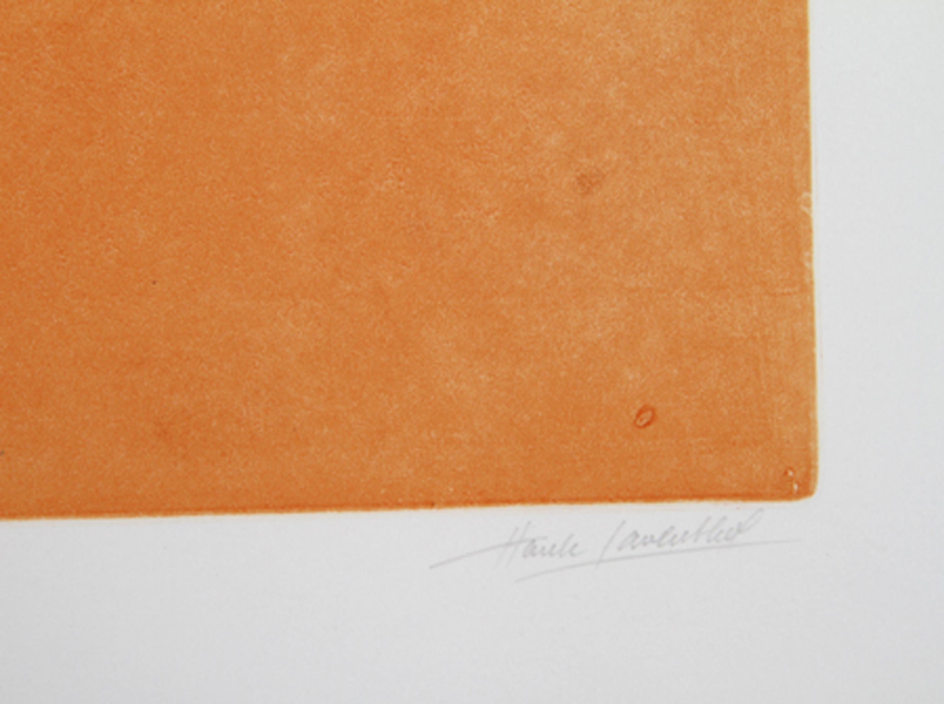 Frambuesa, aguafuerte surrealista de Hank Laventhol en venta 1