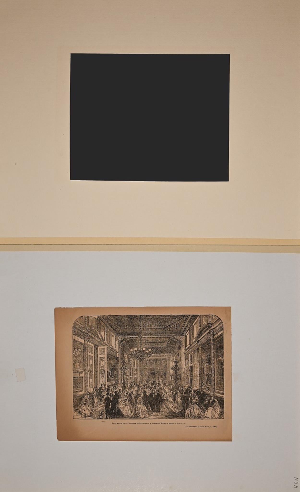 Reception of the Duchess of Sutherland - Original Zincography - 1864 - Print by Unknown