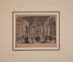 Réception de la duchesse de Sutherland - Zincographie originale - 1864