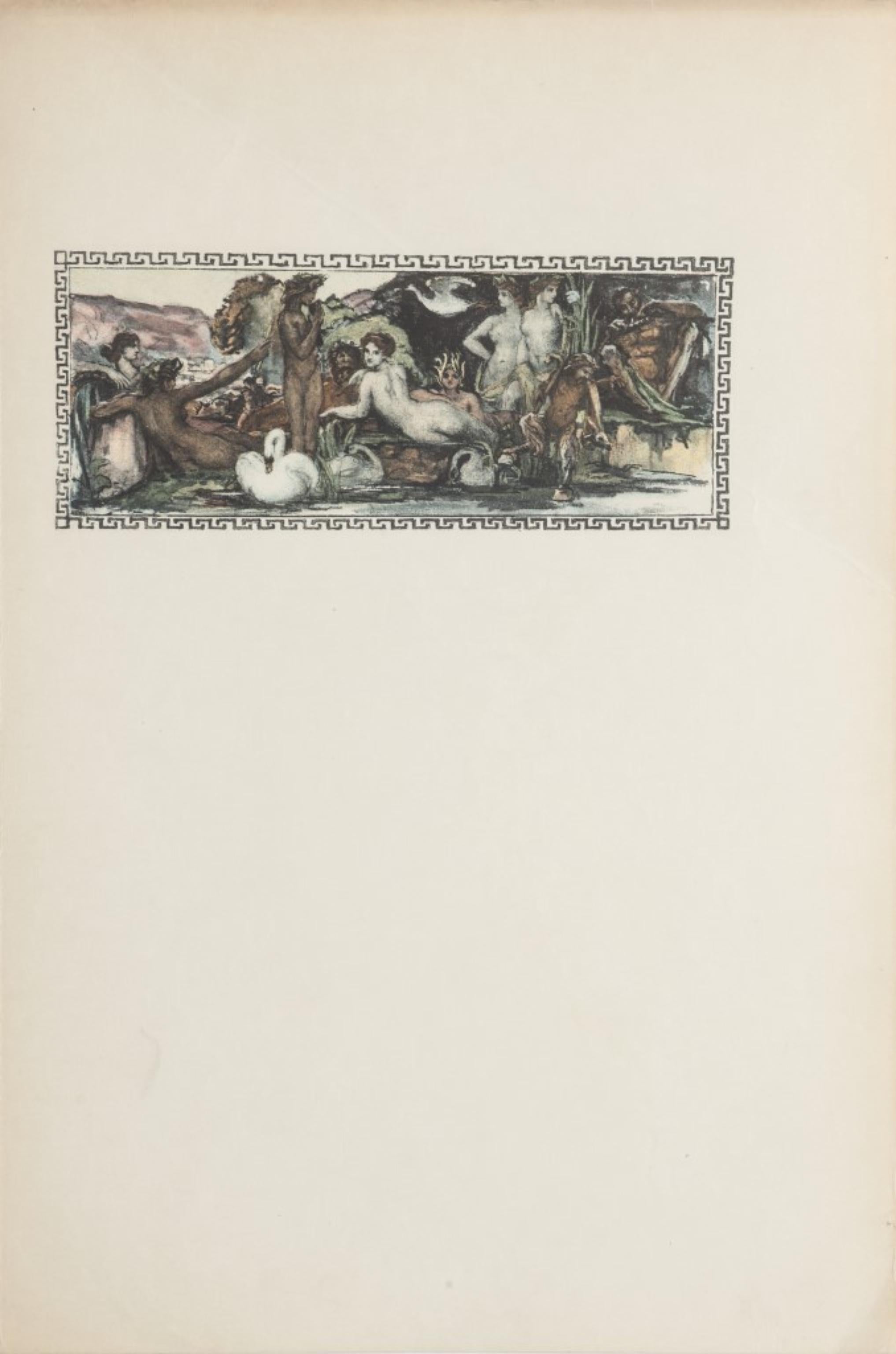 Original-Lithographie „Rekonstruktion“ – 20. Jahrhundert – Print von Unknown