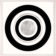 Reflective Mood Circle No. 1, silver leaf, unframed