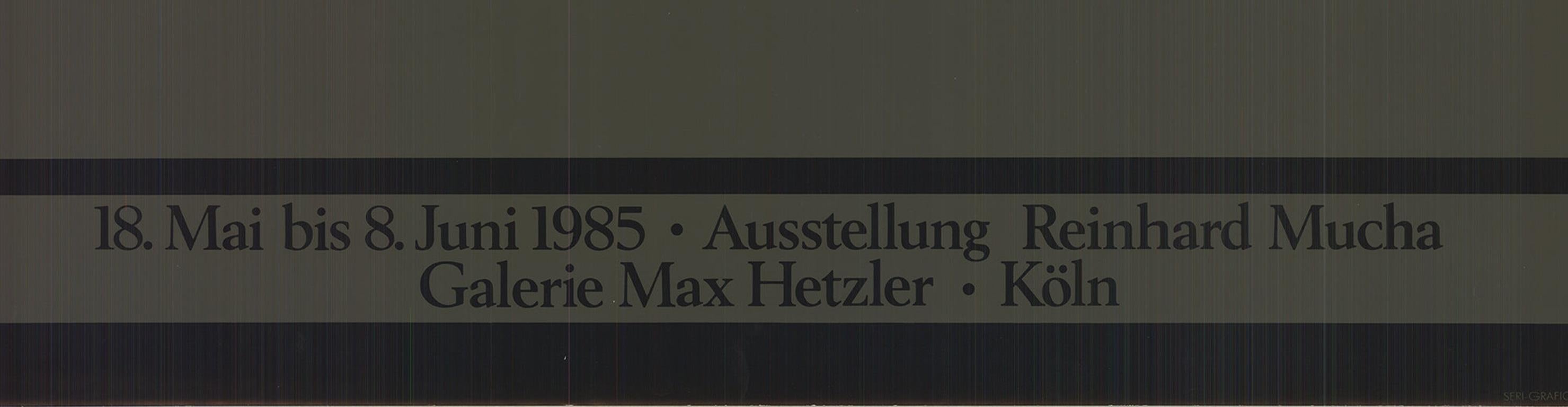 Reinhard Mucha 'Galerie Hetzler' 1985- Litografia offset 1