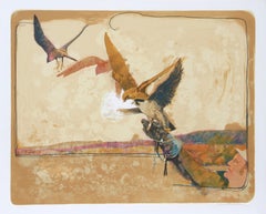 Liberación, litografía abstracta de Allan Mardon