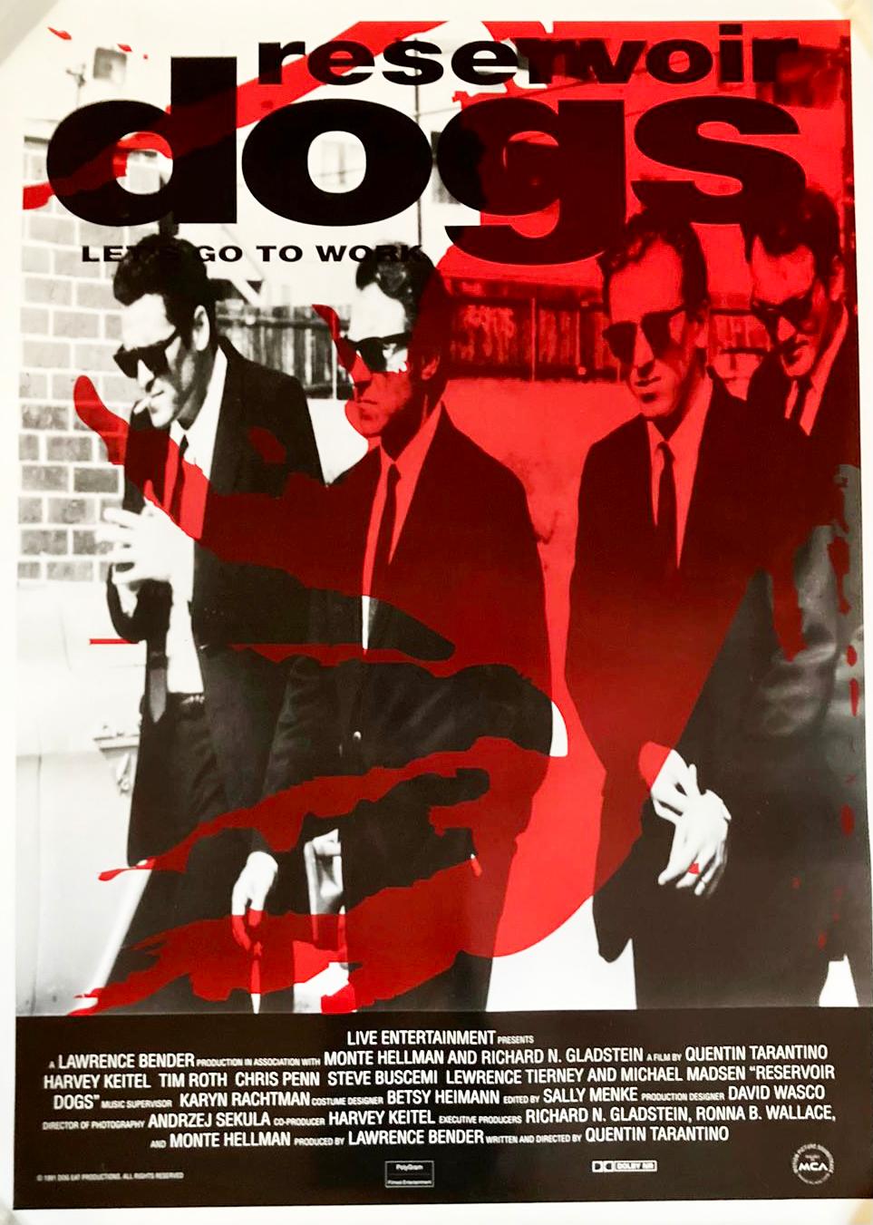 Reservoir Dogs 1992 Quentin Tarantino Original Vintage Movie Film Poster 