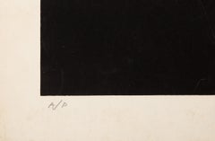 Restricted Skyscape, Minimalist Screenprint by Gerald Marks