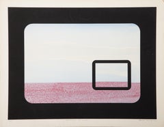 Restricted Skyscape, Minimalist Screenprint by Gerald Marks