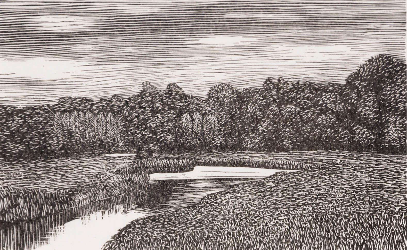 Reynolds Stone (1909-1979) - Fine 20th Century Wood Engraving, The River Ebble - Print by Unknown