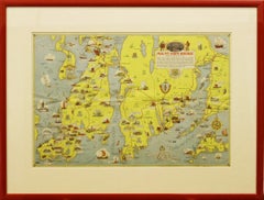 Vintage "Rhode Island Map, 1933"