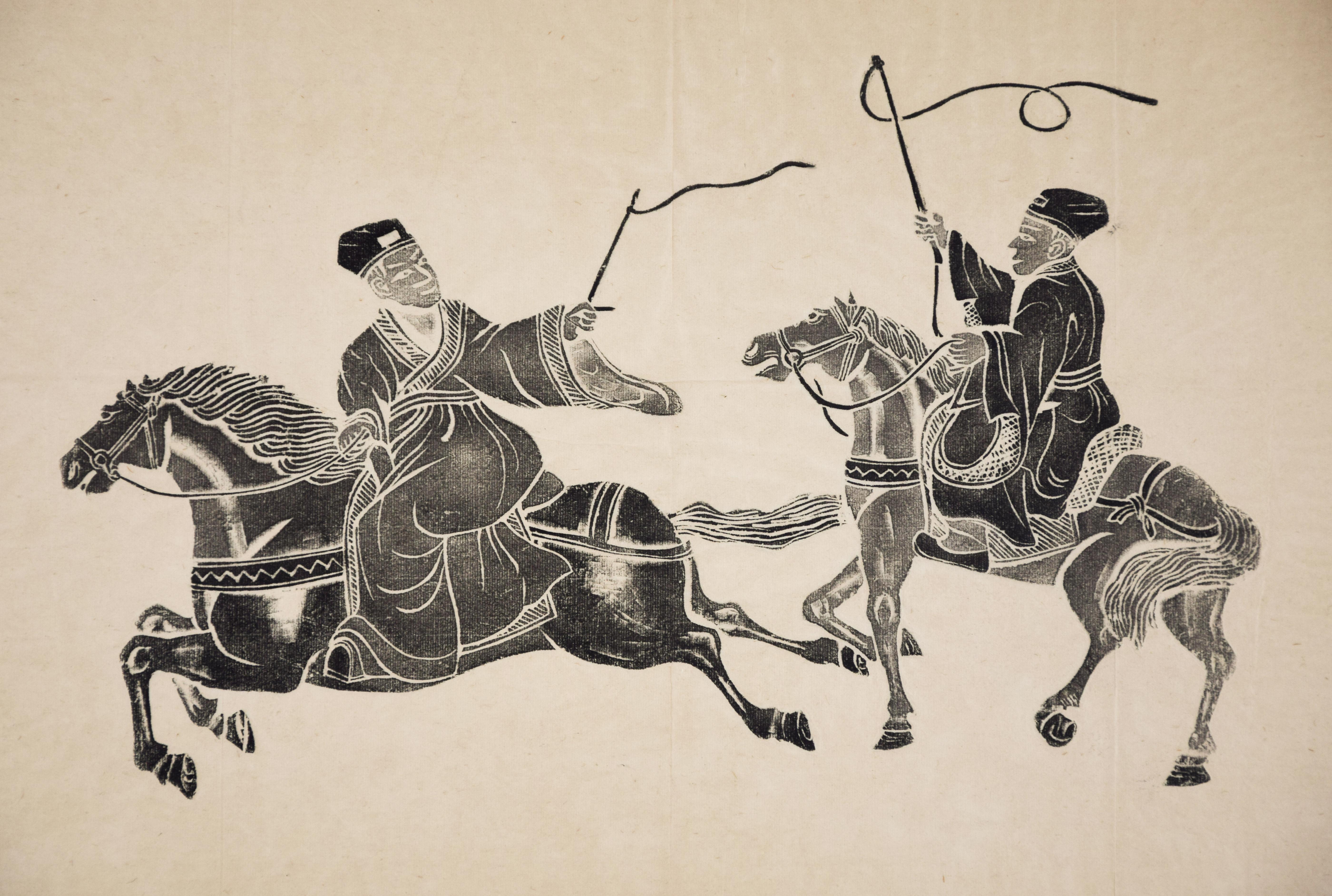 Riders - Woodcut Early 20th Century - Print by Unknown