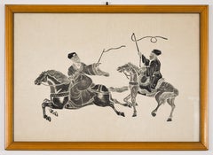 Riders - Woodcut Early 20th Century