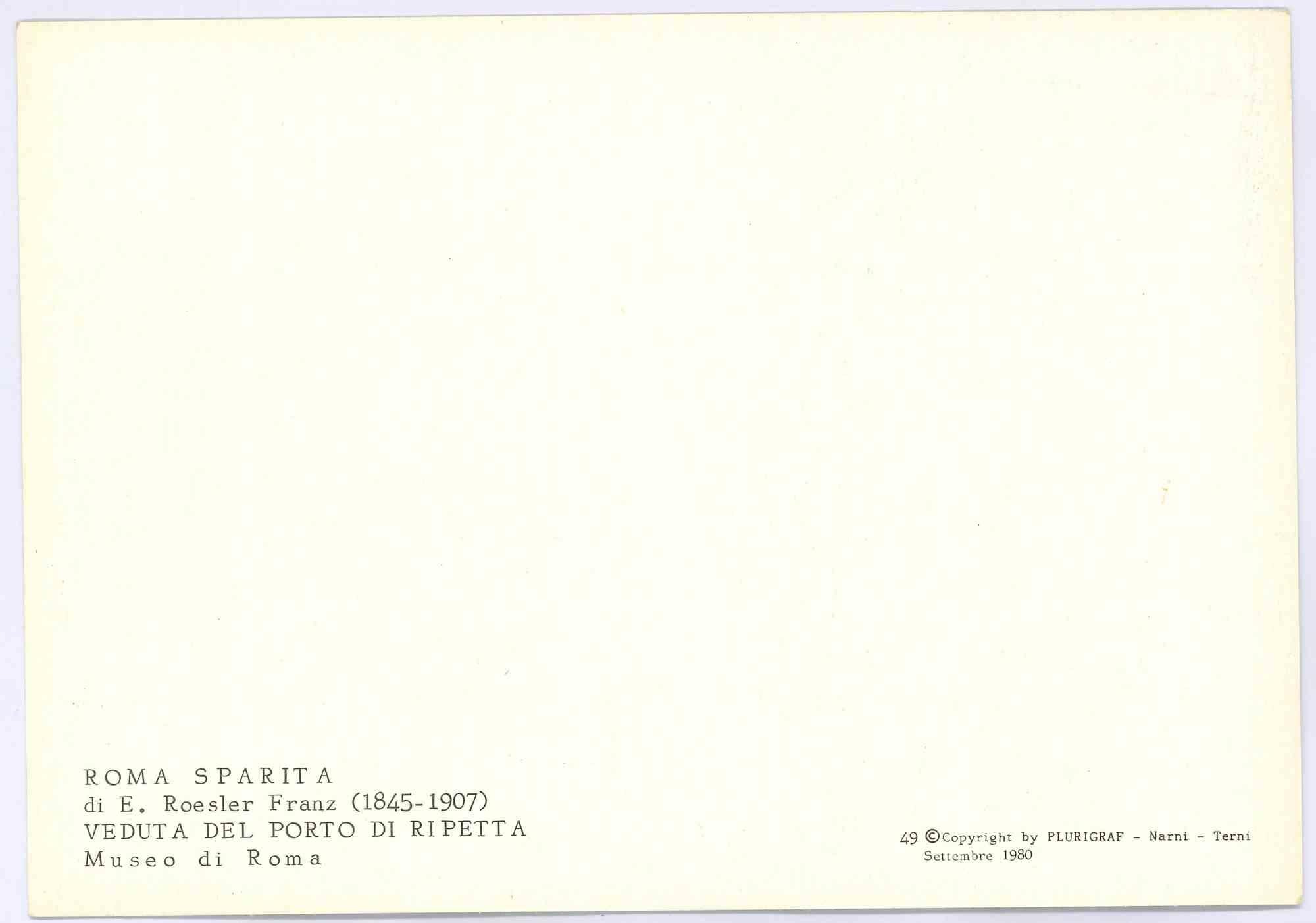 Puerta de Ripetta - Postal vintage - Años 80 - Print de Unknown