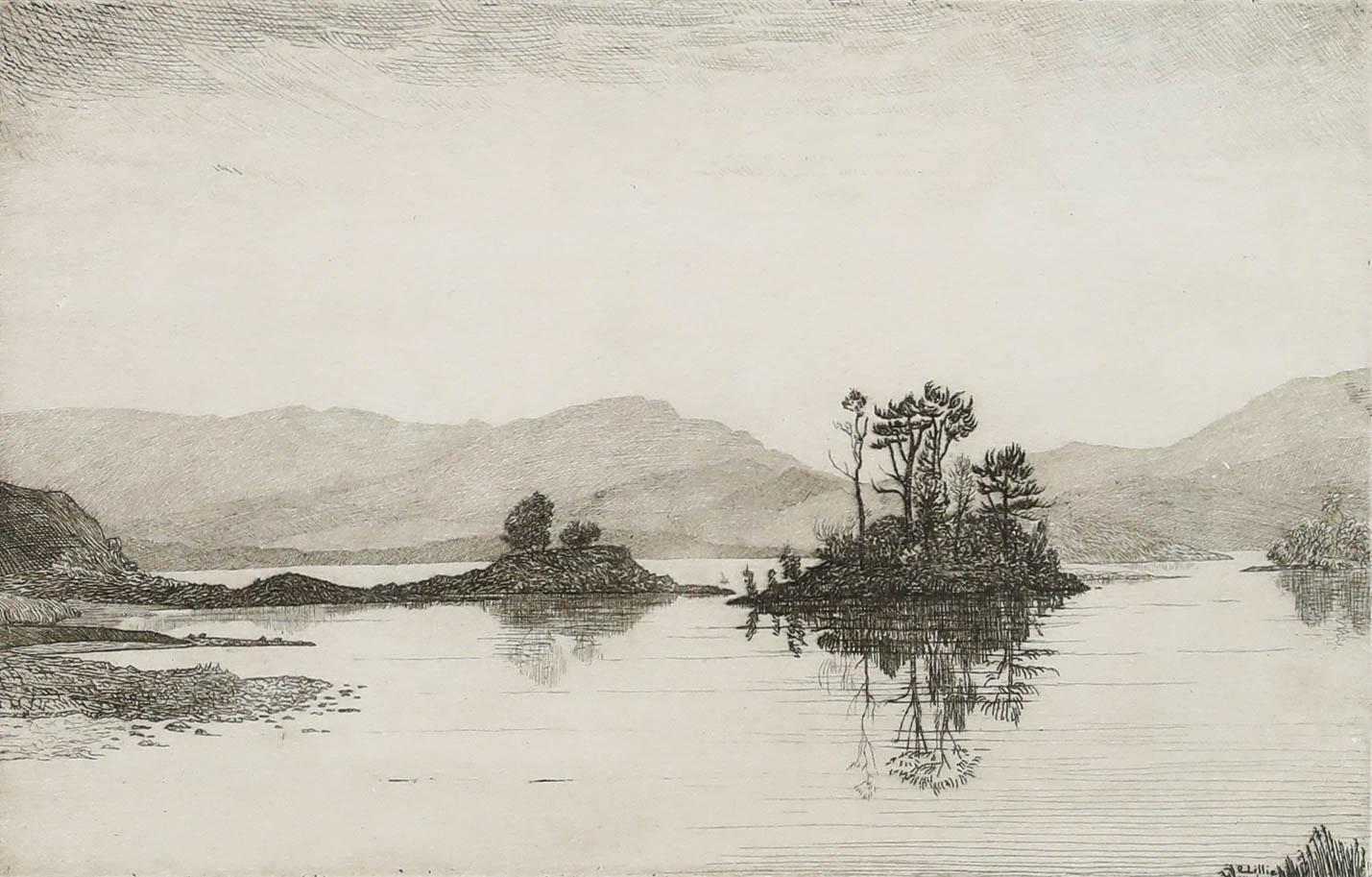 Robert Lillie (1867-1949) - Early 20th Century Etching, Little Loch Awe - Print by Unknown