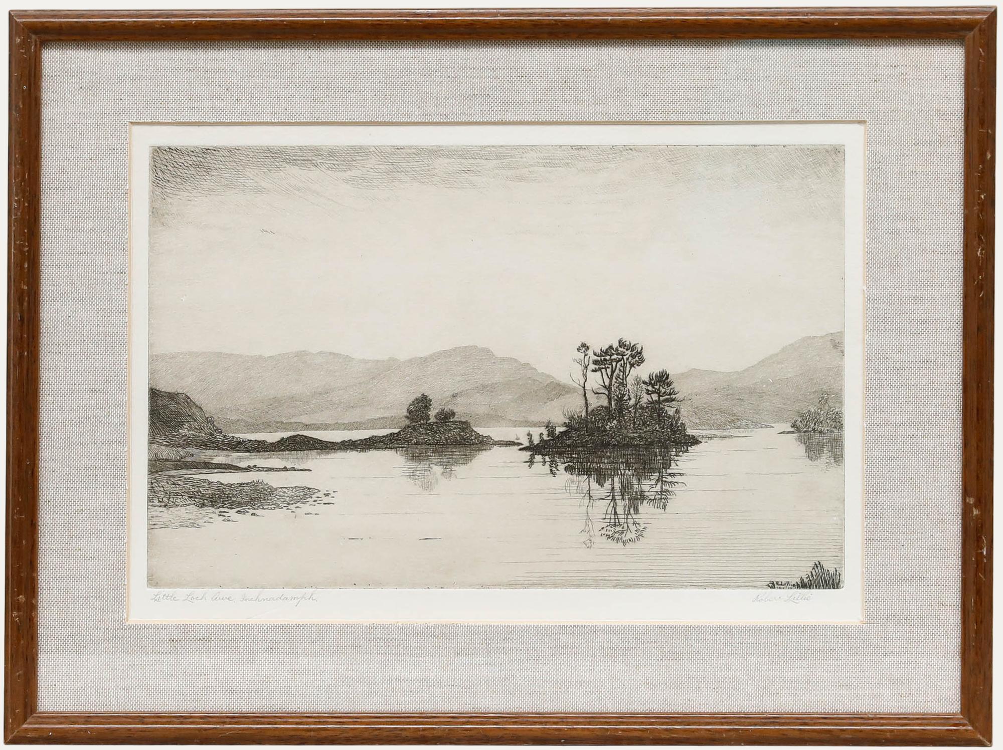 Robert Lillie (1867-1949) - Early 20th Century Etching, Little Loch Awe