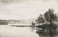 Robert Lillie (1867-1949) - Early 20th Century Etching, Taynish Loch