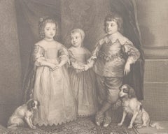 Robert Strange after Van Dyck - Engraving, The Children of King Charles I