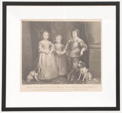 Robert Strange after Van Dyck - Engraving, The Children of King Charles I