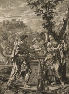 Robert van Audenaerde after Carlo Maratti - Engraving, Rebecca at the Well