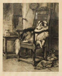 Robert Walker MacBeth after Briton Riviere - 1900 Etching, Here Boy