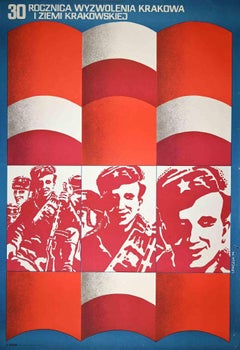 Rocznica Wyzwolenia Krakowa - Vintage Poster - 1974