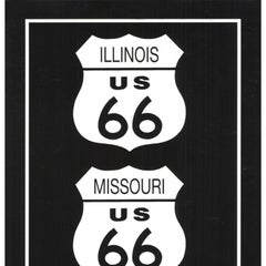 Rod Kennedy 'Route 66 (Black & White)' 1995- Poster