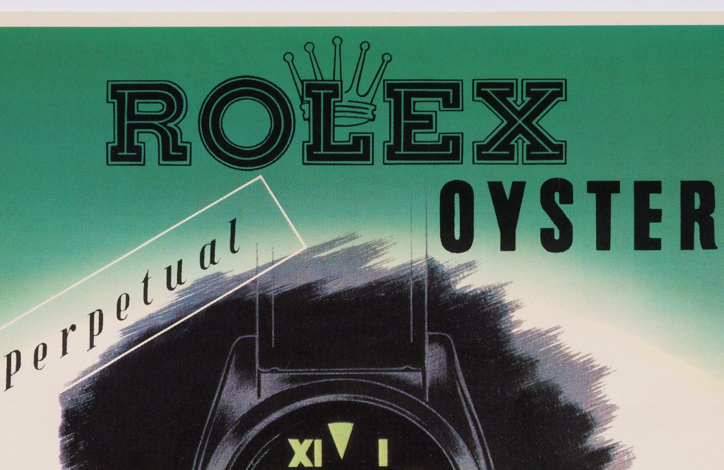Rolex Oyster – Original Vintage Swiss Product Poster - Print by Unknown